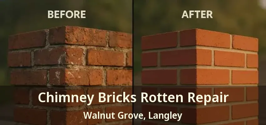 Chimney Bricks Rotten Repair Walnut Grove, Langley - BC