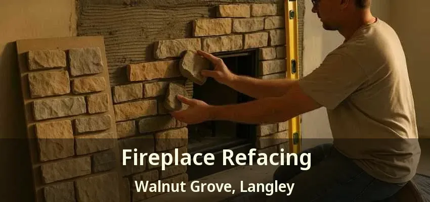 Fireplace Refacing Walnut Grove, Langley - BC