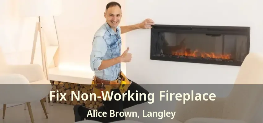 Fix Non-Working Fireplace Alice Brown, Langley - BC