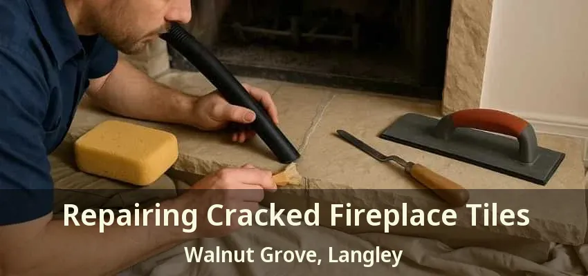 Repairing Cracked Fireplace Tiles Walnut Grove, Langley - BC